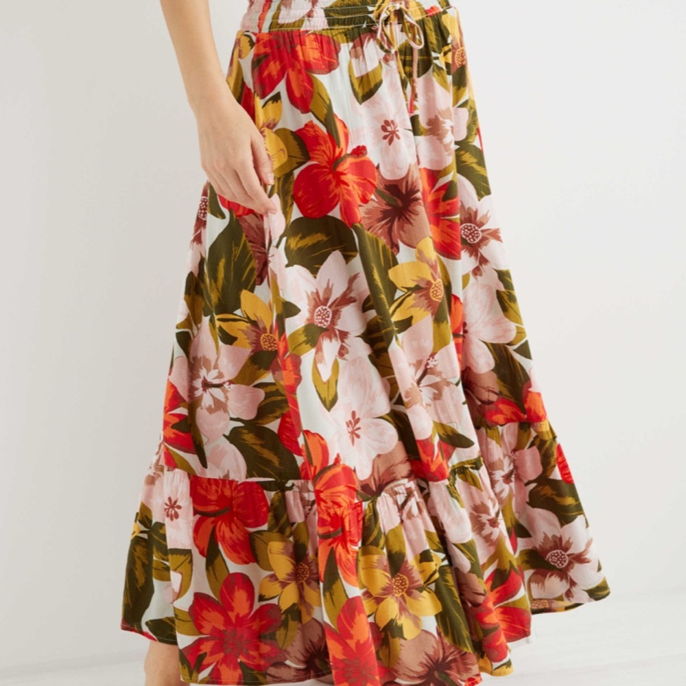 Aerie Women’s Floral Maxi Skirt Size Large NWT